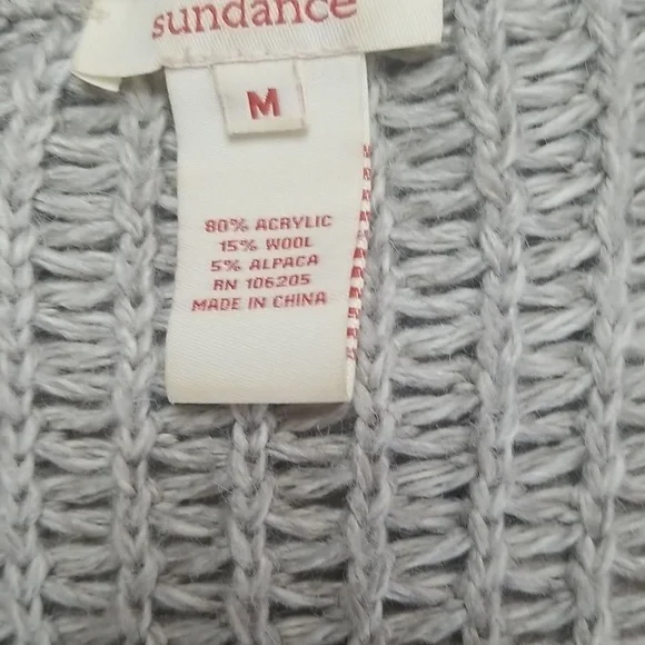 Sundance womens open sweater drop shoulders in taupe - Picture 3 of 6